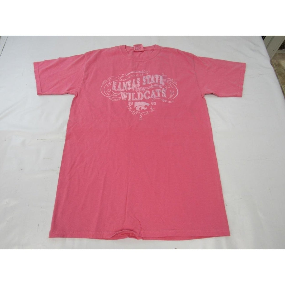 Kansas State Wildcats 1863 Mens Size M Medium Pink Shirt Image 1