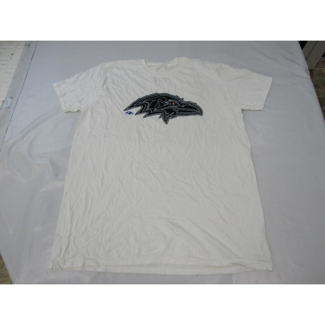 Baltimore Ravens Mens Size XL XLarge White Shirt Image 1