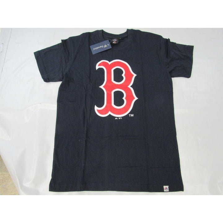 Boston Red Sox Mens Size L Large Majestic Navy Blue Shirt Image 4