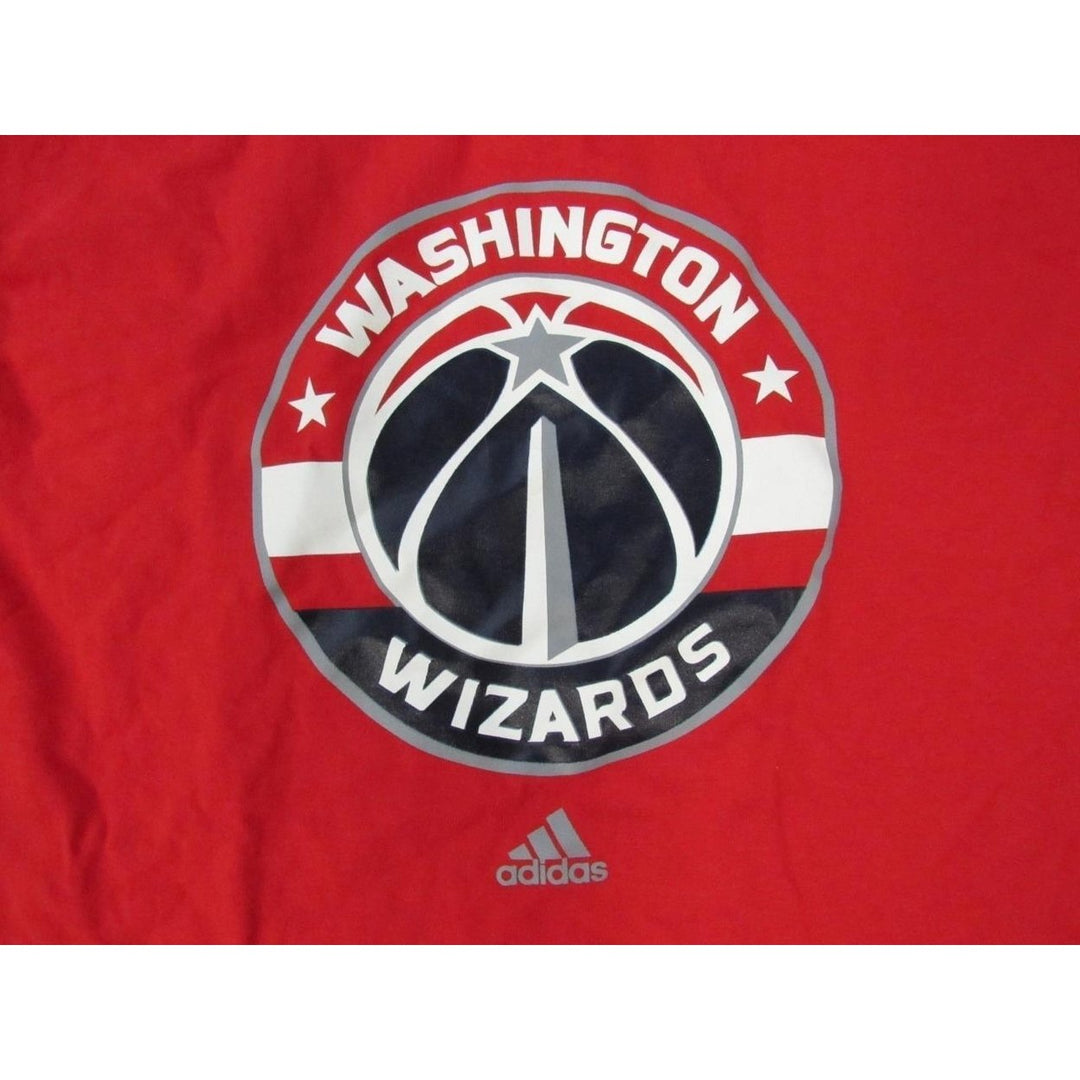 Washington Wizards Mens Size M Adidas Red Long Sleeved Shirt Image 3