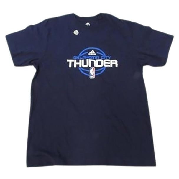 OKC Oklahoma City Thunder Mens Size L Large Blue Adidas Shirt Image 1