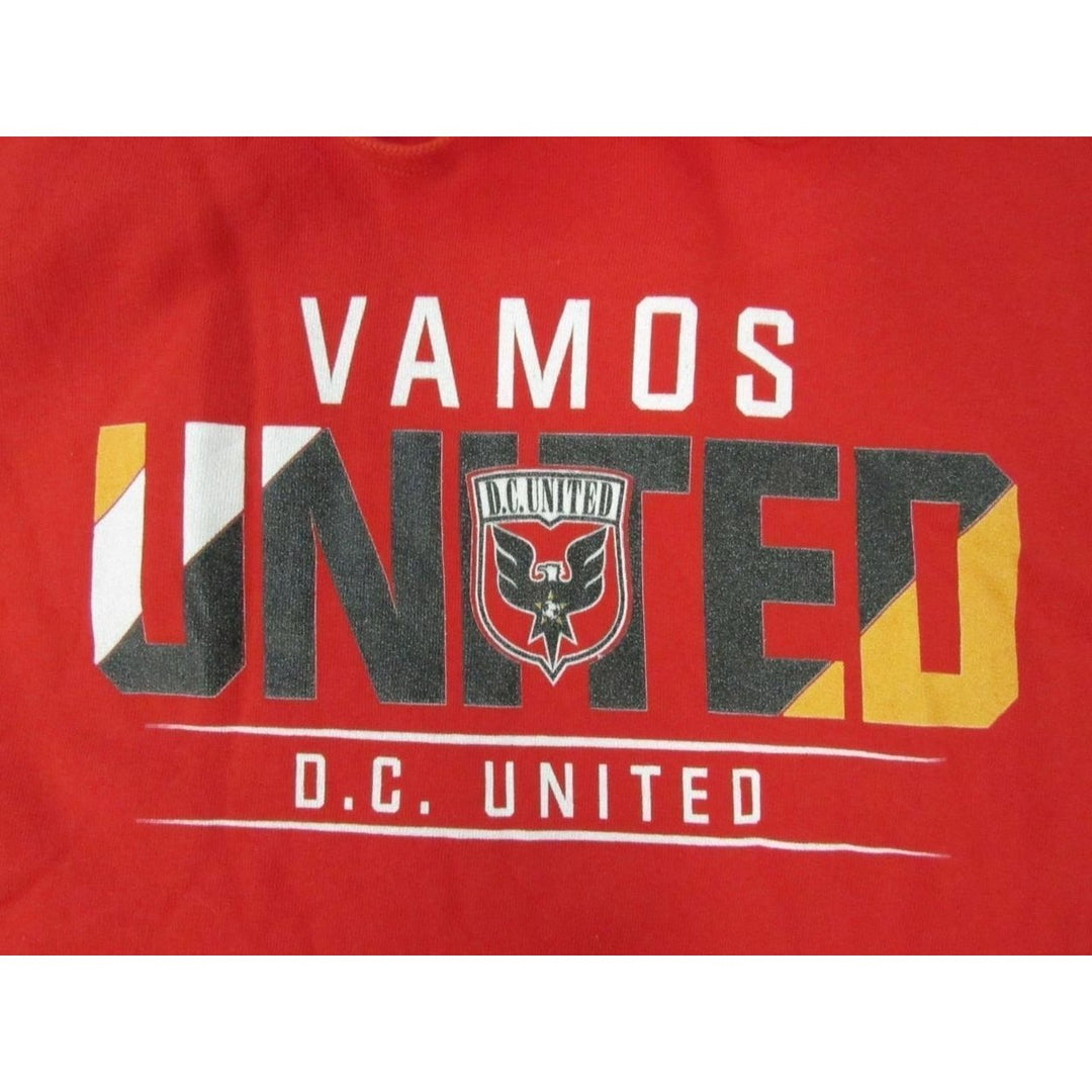 MLS D.C. United "Vamos United" Mens Size XL XLarge Red Hoodie Image 3