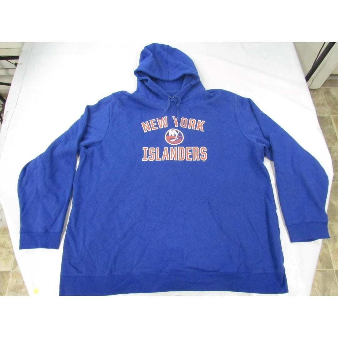 York Islanders Mens Size 4XLT 4XL-Tall Blue Hoodie Image 1