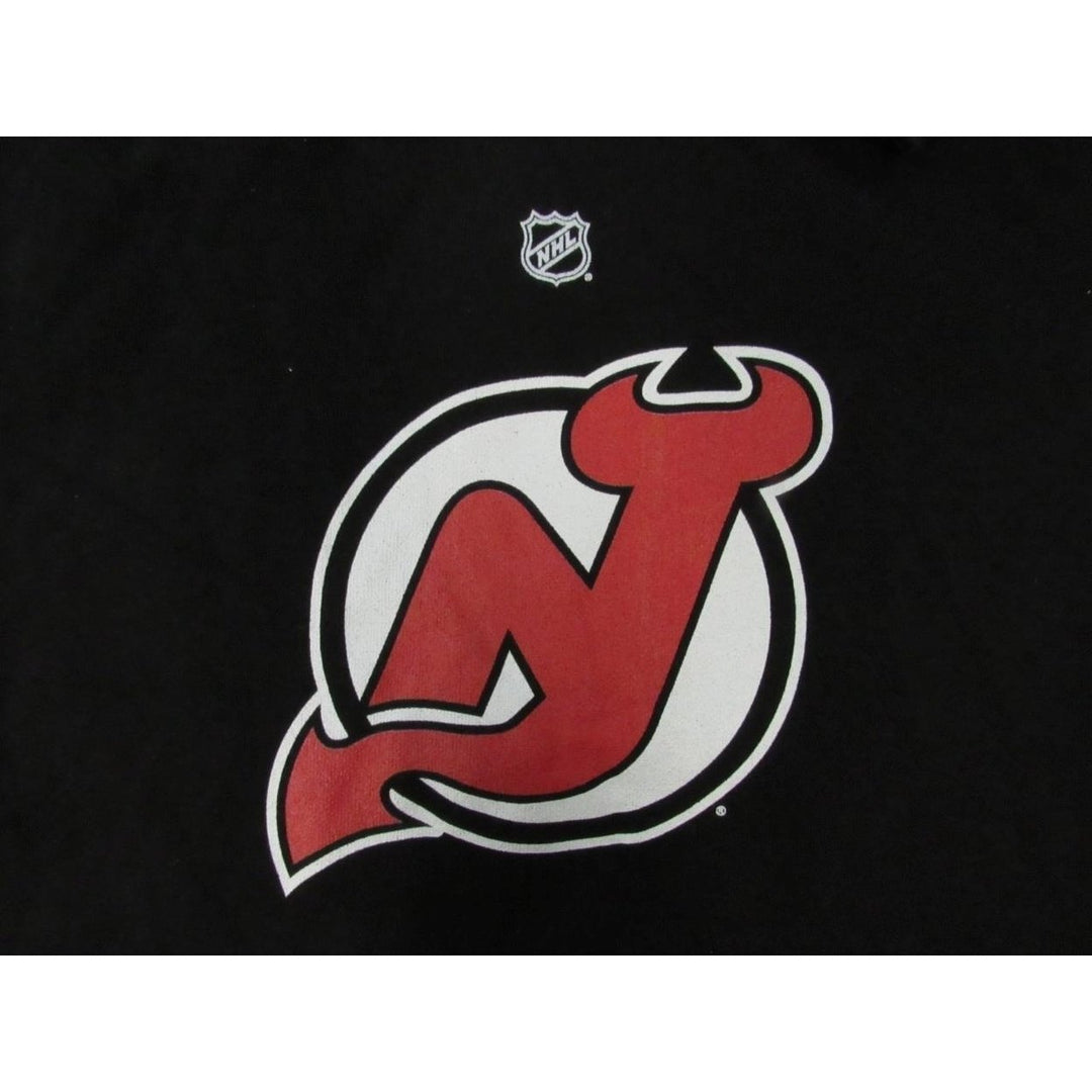 Jersey Devils 45 Jonathan Bernier Mens Size L Large Black Hoodie Image 3