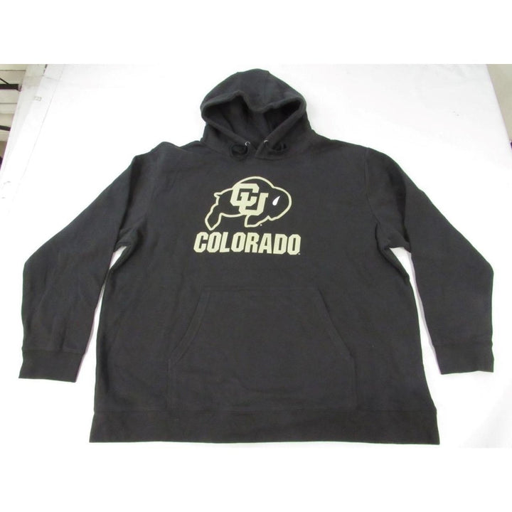 University of Colorado Buffaloes Mens Size 3XL 3XLarge Black Hoodie Image 1