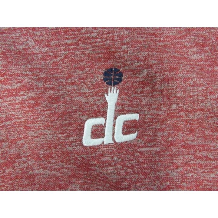 Washington Wizards DC Mens Size XL Red Adidas Climawarm 3/4-Zip Pullover Image 3