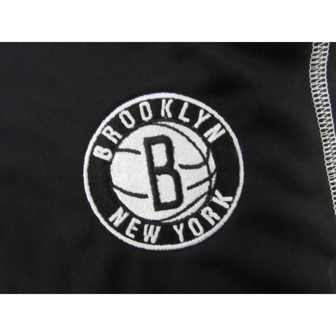 Brooklyn Nets Mens Size M Medium Black Adidas On-Court Pants Image 2