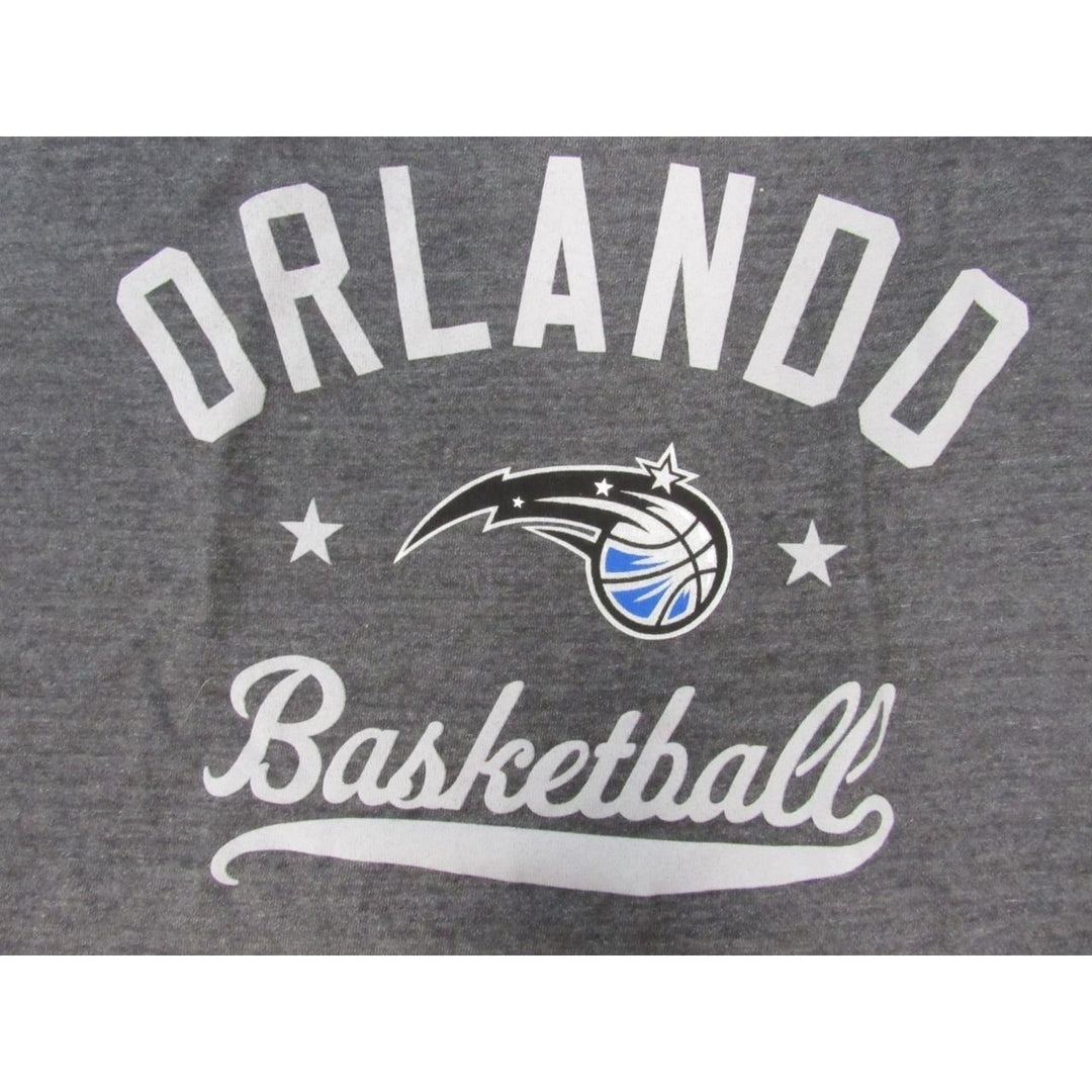 Orlando Magic Basketball Mens Size L Heather Dark Gray Adidas Shirt 28 Image 3