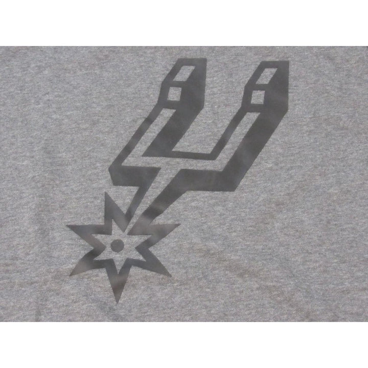 San Antonio Spurs Mens Size L+2 Large+2 Adidas Gray V-neck Sweat Shirt Image 3