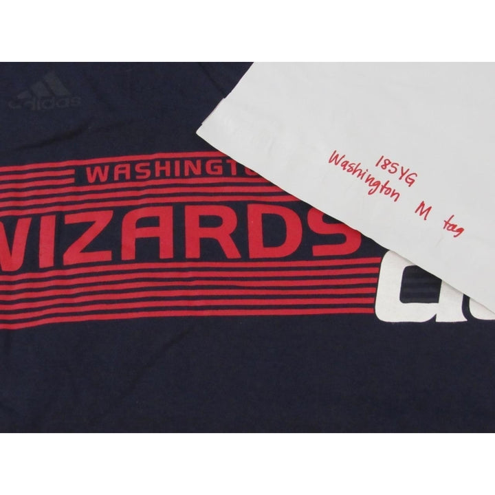 Washington Wizards DC Mens Size M Medium Blue Adidas T-Shirt Image 6