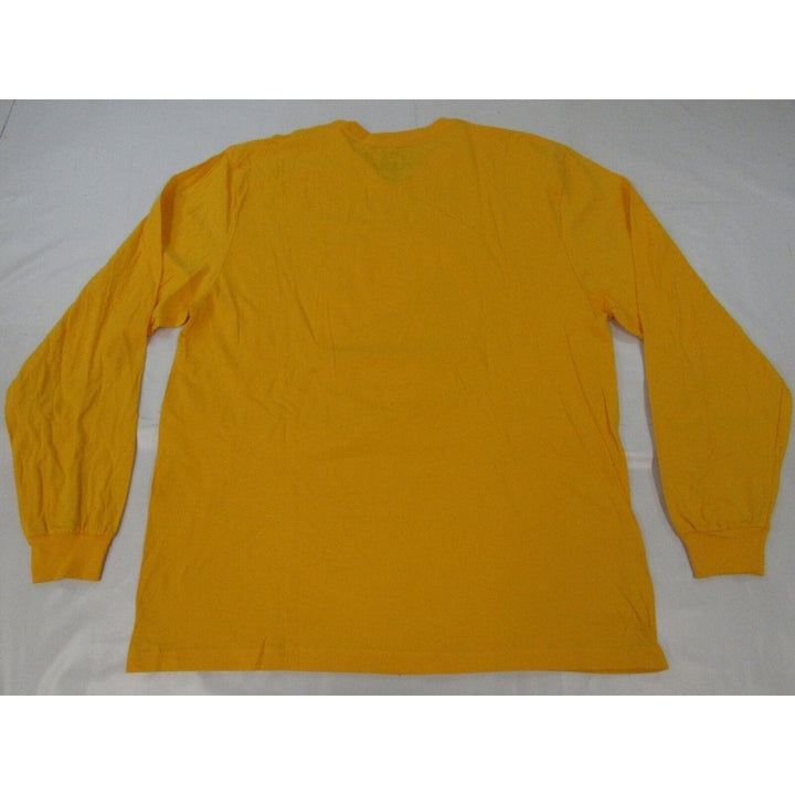 Golden State Warriors Mens Size XL Adidas Long Sleeve Yellow Shirt Image 2