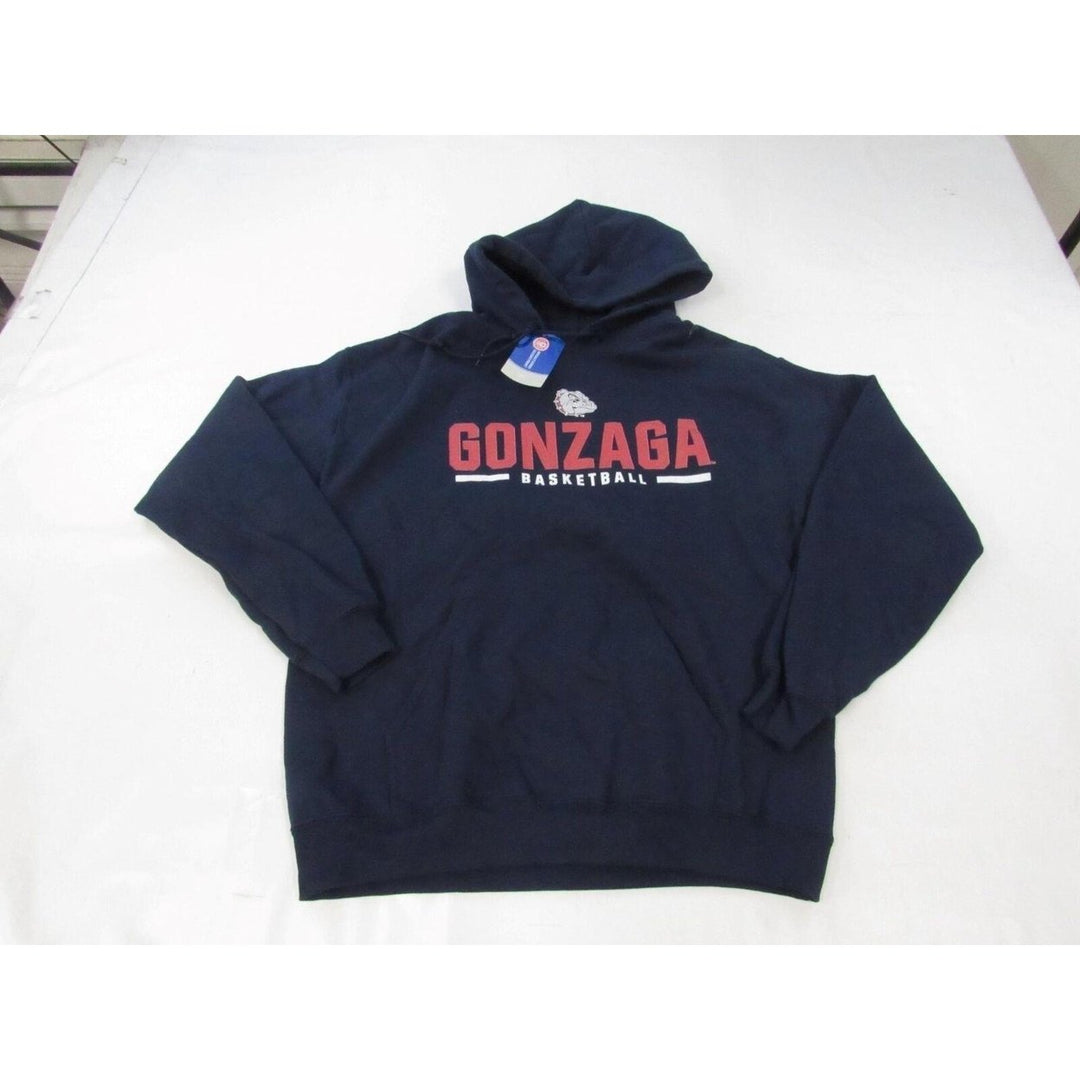 Gonzaga University Bulldogs Basketball Mens Size M Medium Navy Blue Hoodie Image 1