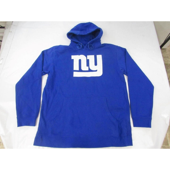 York Giants 26 Saquon Barkley Mens Size 2XL-Tall 2XLarge-Tall Blue Hoodie Image 1