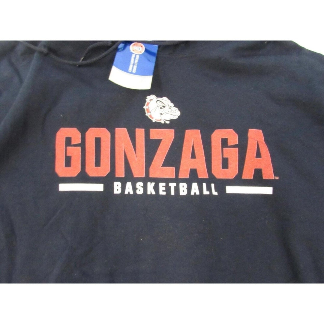 Gonzaga University Bulldogs Basketball Mens Size M Medium Navy Blue Hoodie Image 3