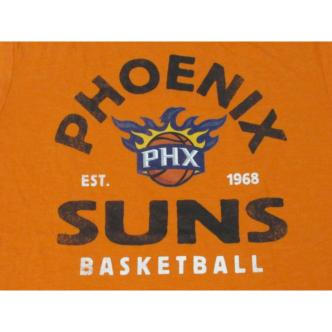 Phoenix Suns EST 1968 Mens Size L Large Orange Shirt w/ Distressed Print Image 3