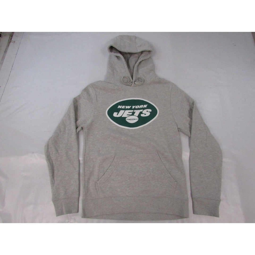 York Jets 2 Zach Wilson Mens Size S Small Gray Hoodie Image 1