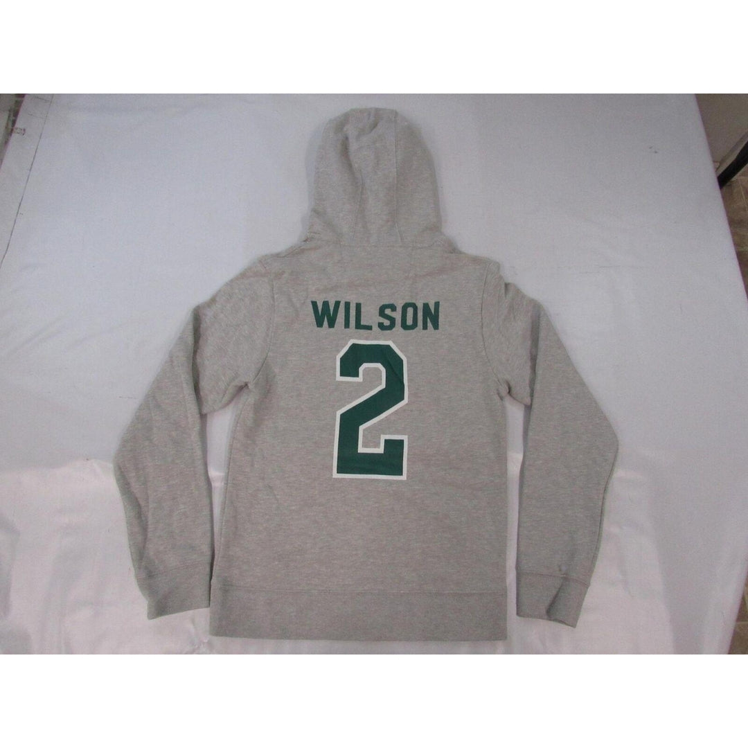 York Jets 2 Zach Wilson Mens Size S Small Gray Hoodie Image 2