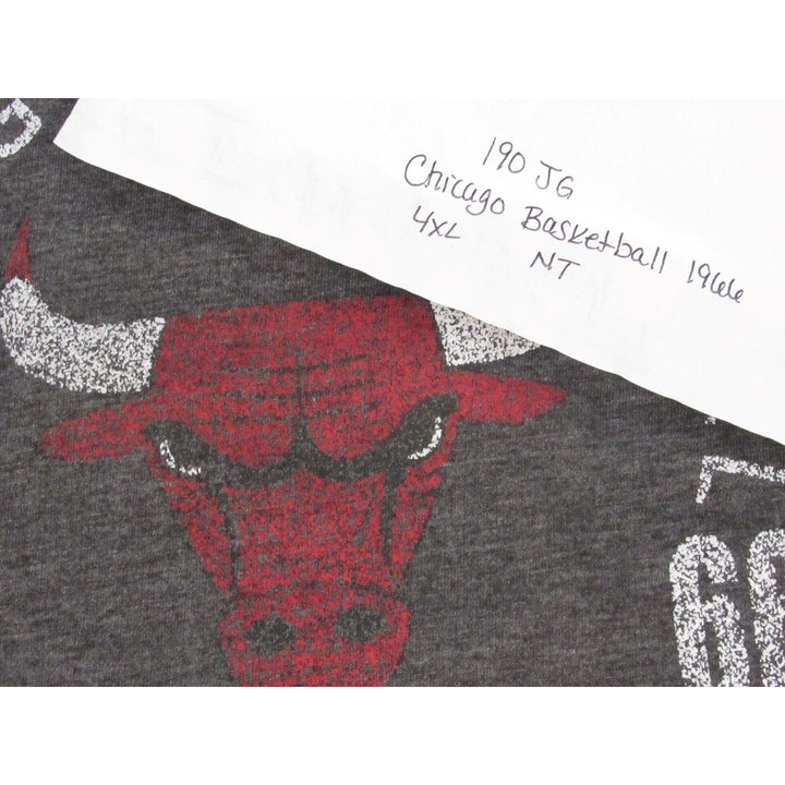 Chicago Bulls Est. 1966 Mens Size 4XL 4XLarge Gray Majestic Shirt Image 4