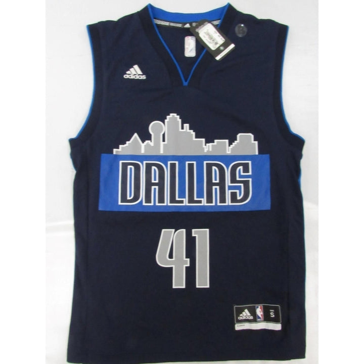 Dallas Mavericks 41 Dirk Nowitzki Mens Size S Adidas Replica Jersey 70 Image 1