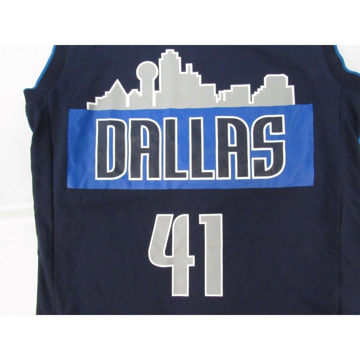 Dallas Mavericks 41 Dirk Nowitzki Mens Size S Adidas Replica Jersey 70 Image 3