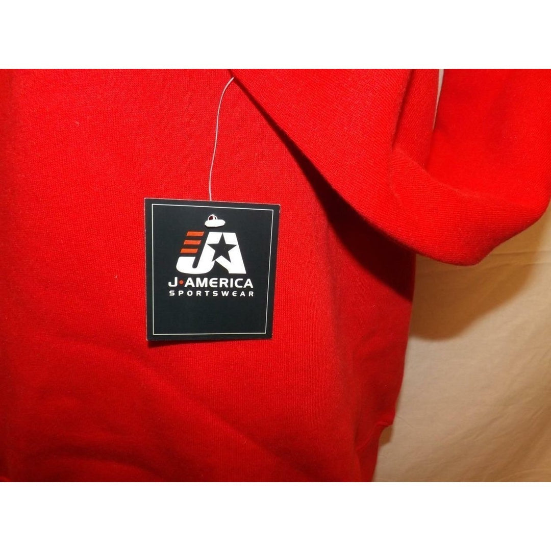 Port Rhode Island Mens Size M Medium Red 1/4 Zip Pullover Image 3