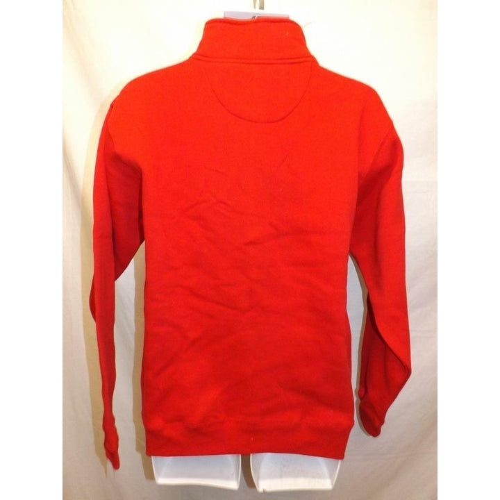 Port Rhode Island Mens Size M Medium Red 1/4 Zip Pullover Image 4