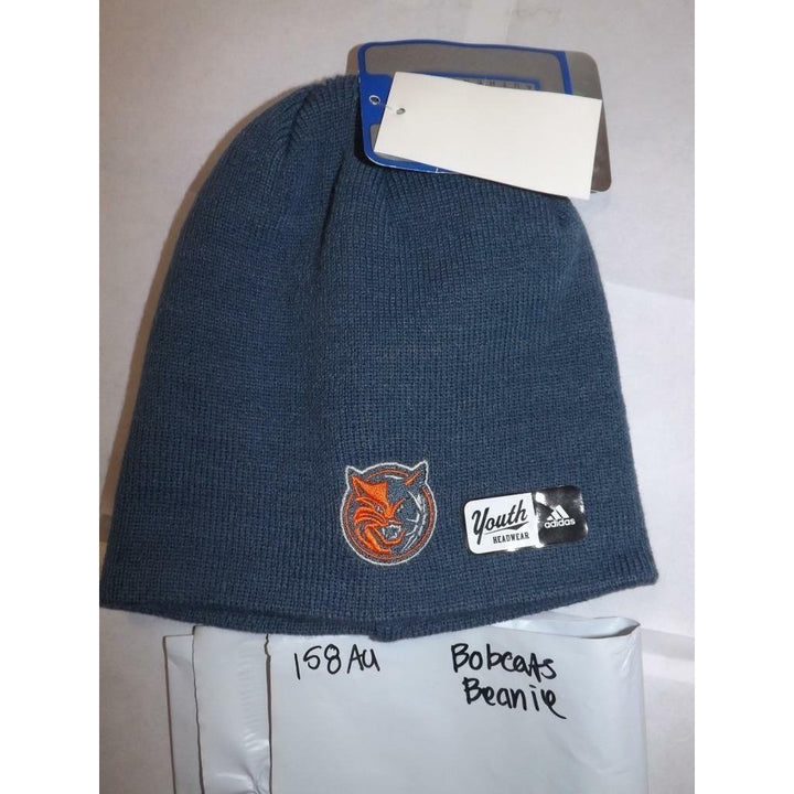 Charlotte Bobcats Youth OSFA Blue Adidas Beanie Hat Image 4