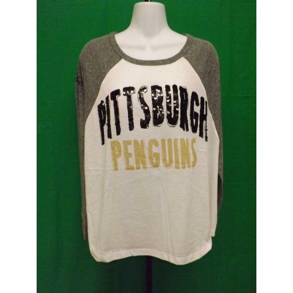 Pittsburgh Penguins Womens Size M Medium G-III Long Sleeve Shirt Image 6