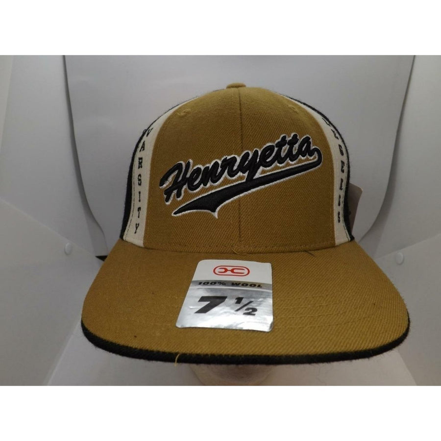 Henryetta Varsity Legends Mens Fitted Size 7 1/2 Flatbrim Hat Image 1