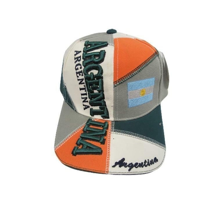 Argentina Mens Size OSFA Adjustable Multicolor Cap Hat Image 1