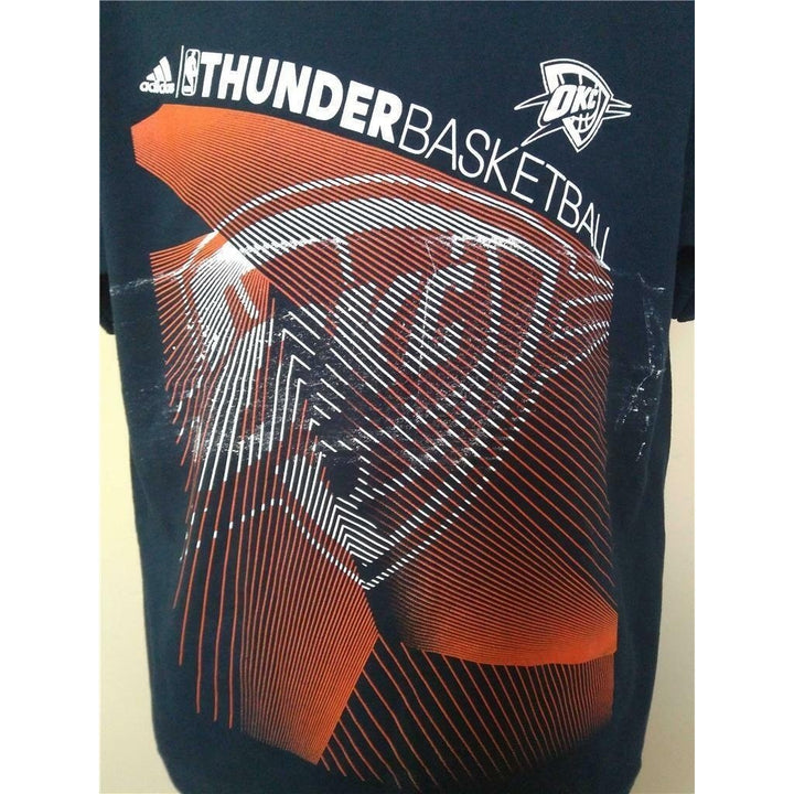 Minor Flaw Oklahoma City Thunder Youth Size M Medium Blue Adidas Shirt Image 2