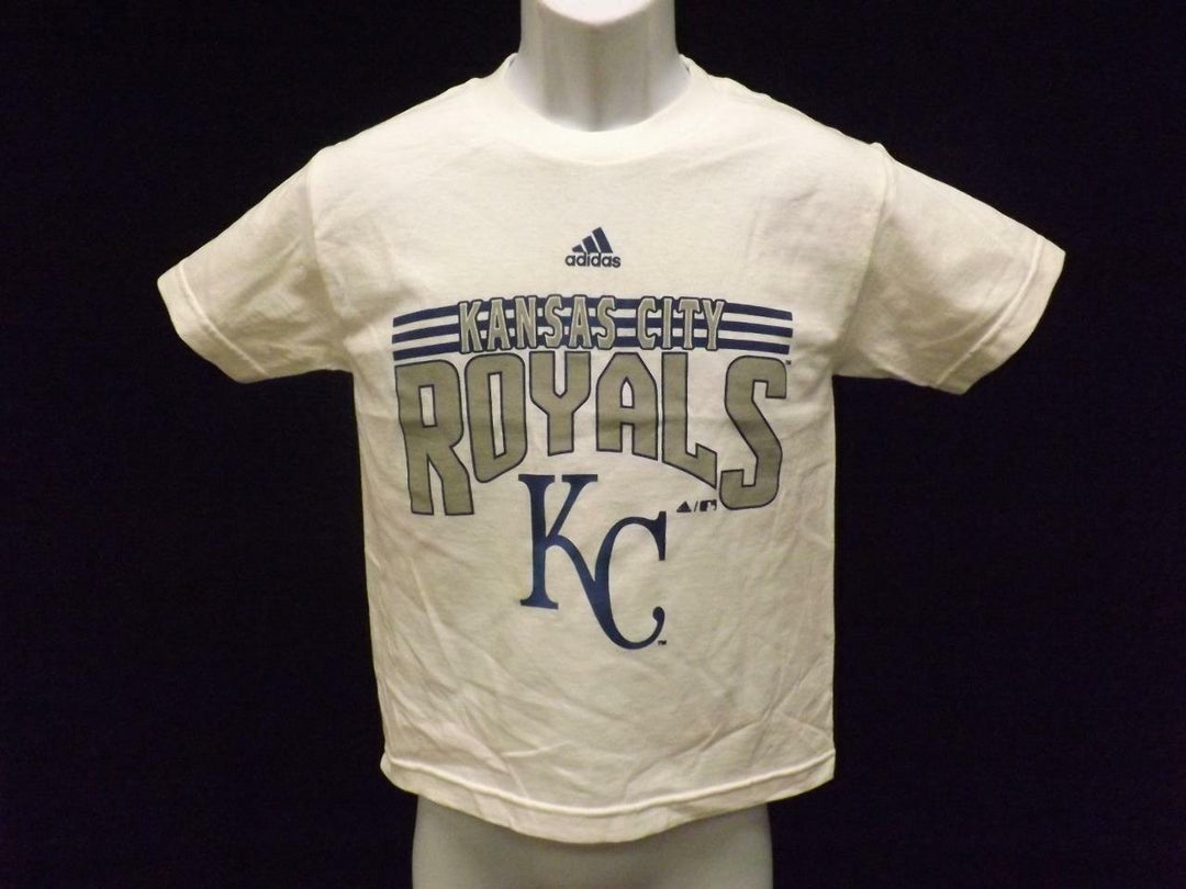 Kansas City Royals Adidas Youth Small S 8 White Shirt Image 1