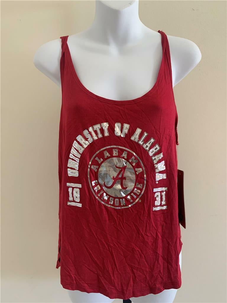 Alabama Crimson Tide Womens Size S Small Red Retro Bran d Tank Image 1