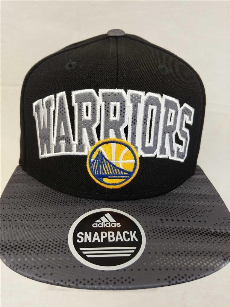 Golden State Warriors Mens Size OSFA Adidas Snapback Flatbrim Hat 26 Image 2