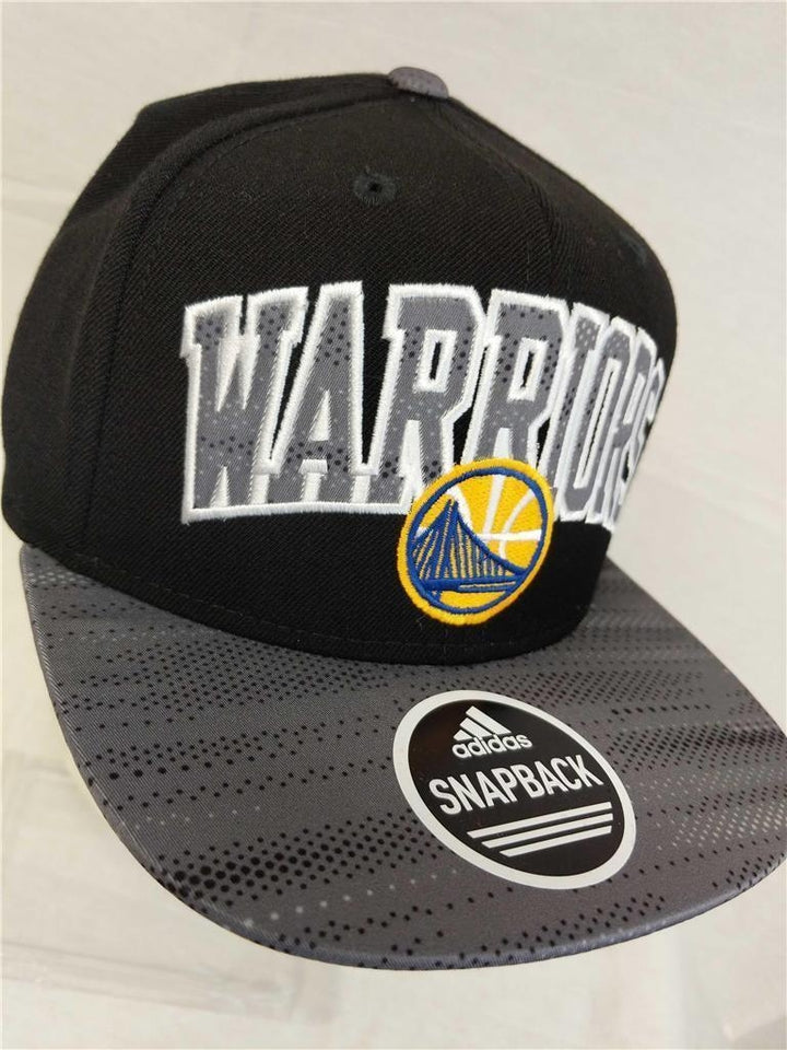 Golden State Warriors Mens Size OSFA Adidas Snapback Flatbrim Hat 26 Image 3