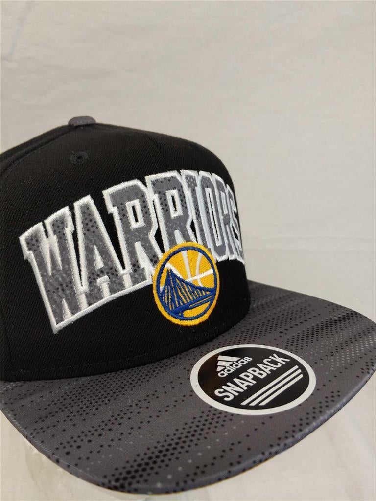 Golden State Warriors Mens Size OSFA Adidas Snapback Flatbrim Hat 26 Image 4