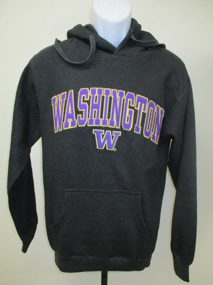 Washington Huskies Mens Size S Small Black Hoodie Image 1