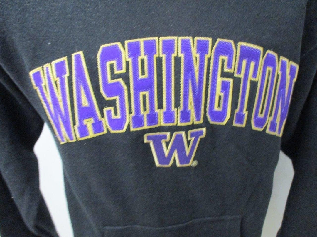 Washington Huskies Mens Size S Small Black Hoodie Image 3