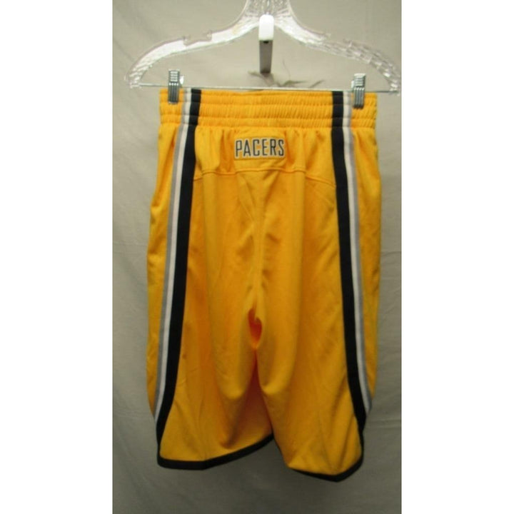 Indiana Pacers Mens Size S Small Yellow Adidas Swingman Shorts 65 Image 1