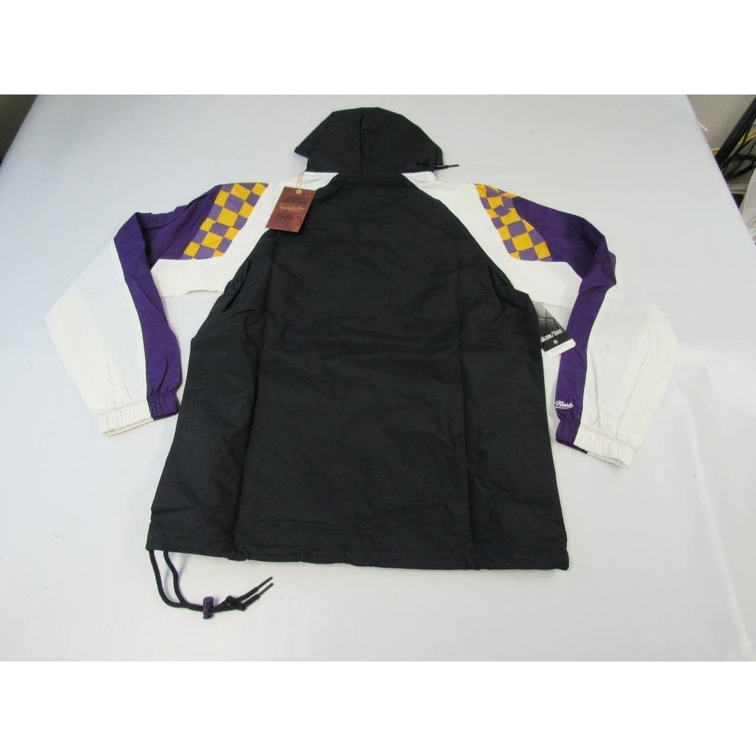 Los Angeles Lakers Mens Size XS X-Small Black Half Zip Anorak Jacket 120 Image 4