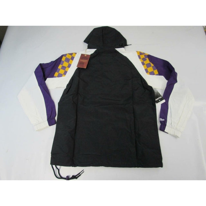 Los Angeles Lakers Mens Size XS X-Small Black Half Zip Anorak Jacket 120 Image 4