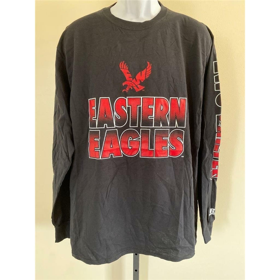 Eastern Eagles Mens Size L Large Black Long Sleeve Shirt Image 1