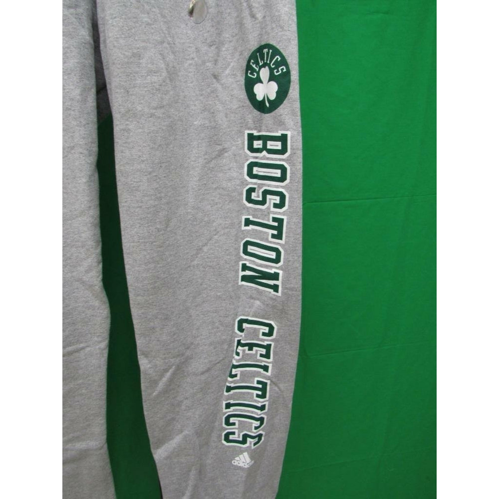 Boston Celtics Mens Size M Medium Gray Adidas Sweat Pants Image 2