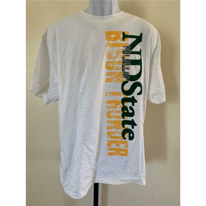 North Dakota Bison Mens Size XL White Shirt Image 1