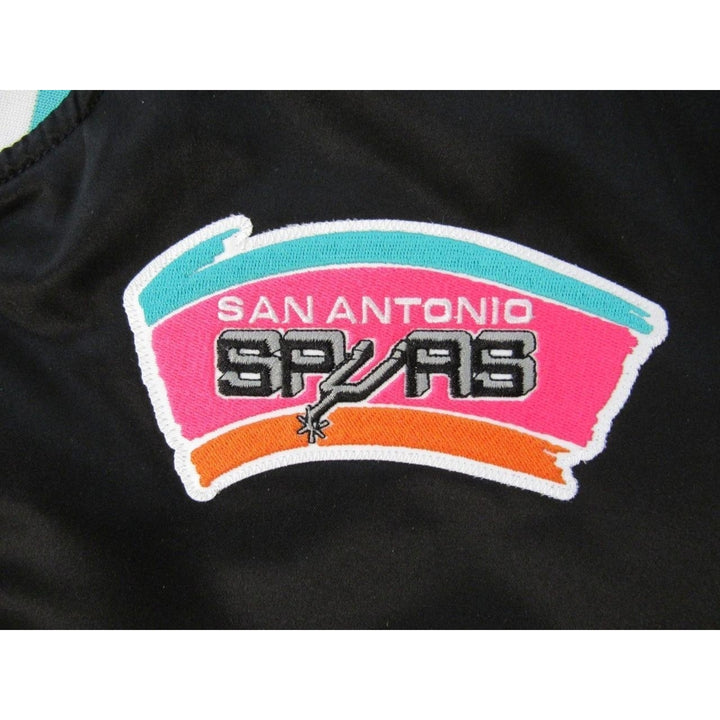 5X Champs San Antonio Spurs Mens 4XL Mitchell and Ness Heavy SatinSnap Jacket 175 Image 3