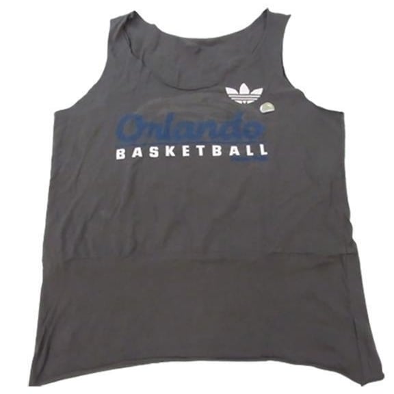 Orlando Magic Womens Size XL XLarge Adidas Cut Off Tank Top Shirt Image 1