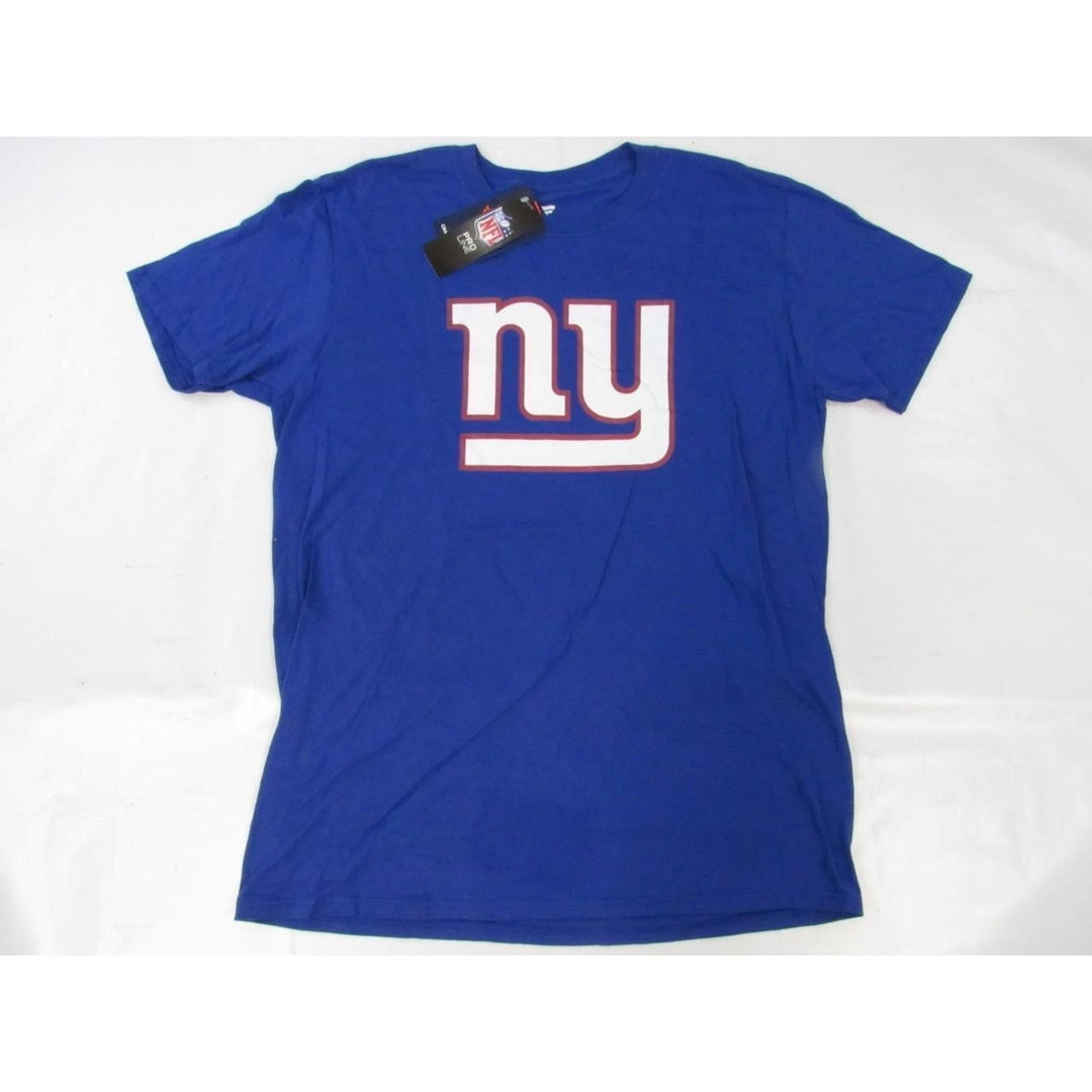 York Giants NY 26 Saquon Barkley Mens Size L Large Blue Shirt Image 1