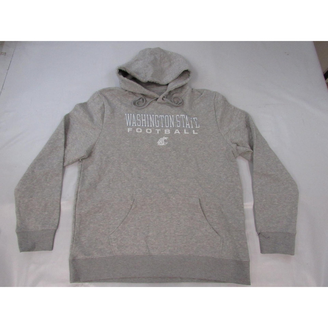 Washington State Cougars Football Mens Size XL XLarge Gray Hoodie Image 1