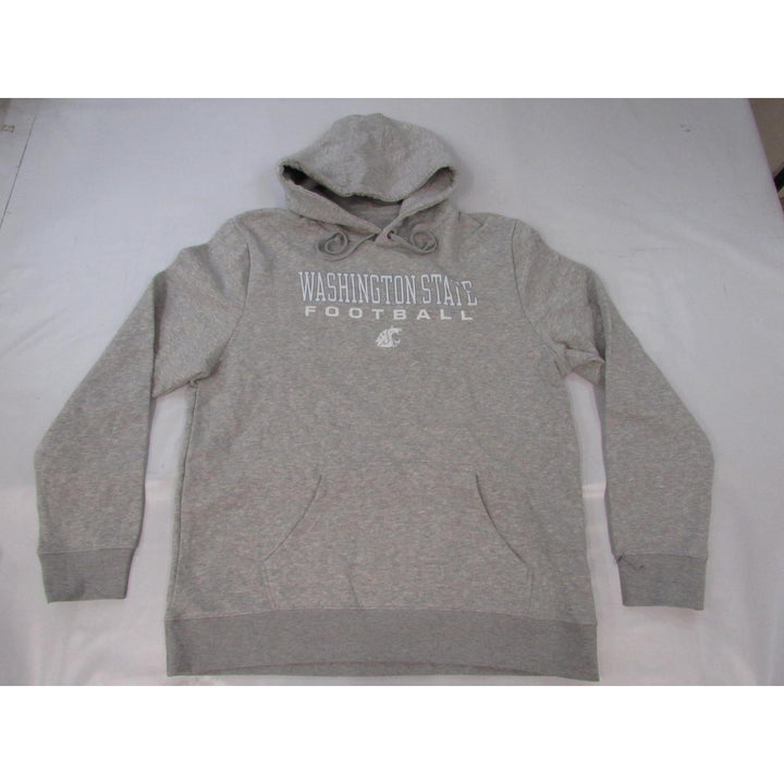 Washington State Cougars Football Mens Size XL XLarge Gray Hoodie Image 1