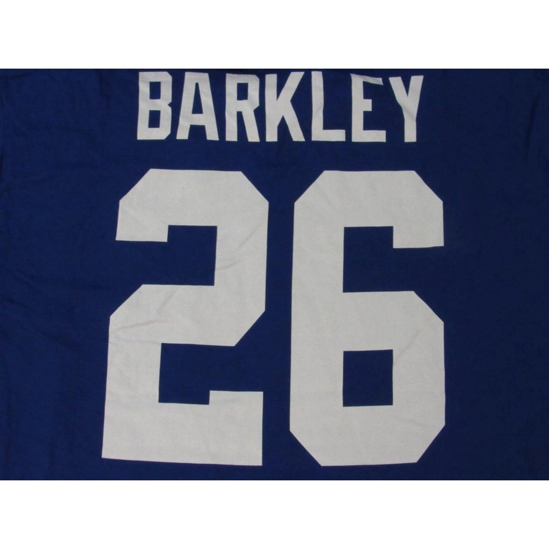 York Giants NY 26 Saquon Barkley Mens Size L Large Blue Shirt Image 4